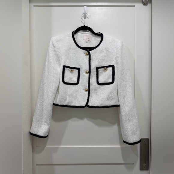 CINQ À SEPT Contrast Auden Jacket (Size 12) - Picture 2 of 5